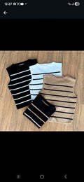 Regata Modal Listrado *Pacote: R$ 28 *Atacado: R$ 35