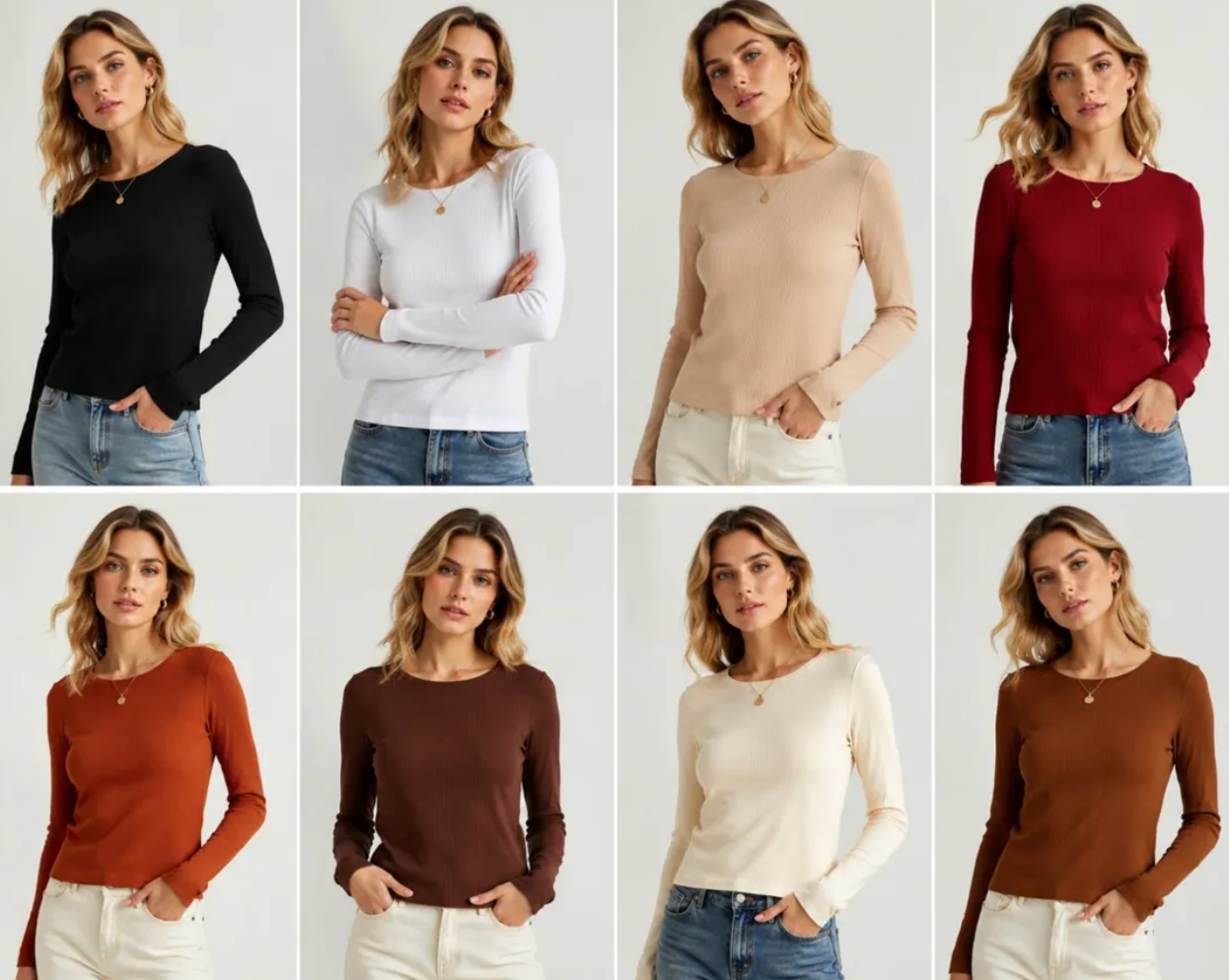 Blusa Térmica Canelada Inverno Tamanho Único *Pacote: R$ 25