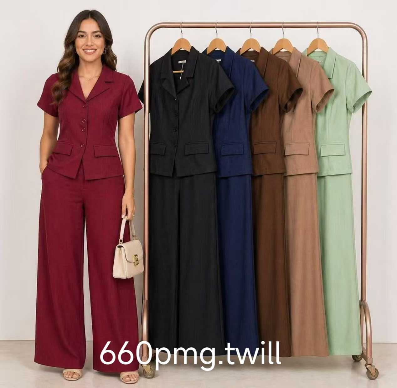 Conjunto Twill Manga Curta XY-660 *Pacote: R$ 95 *Atacado: R$ 110