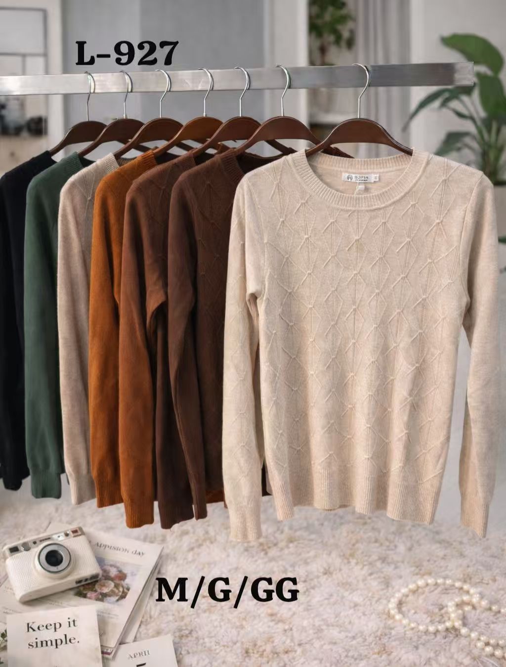Cardigan Tricot Básico Modal Inverno L-927 M/G/GG *Pacote: R$ 35