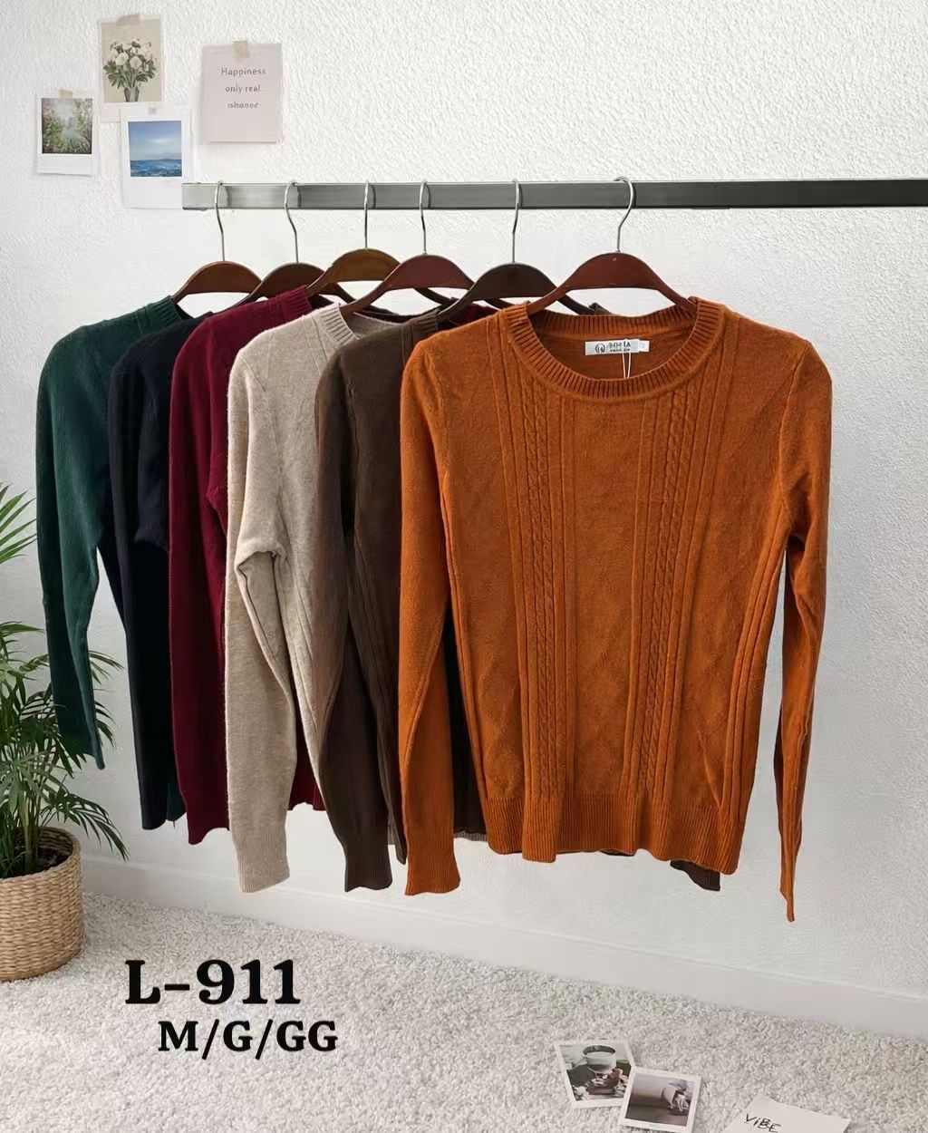 Cardigan Tricot Básico Modal Inverno L-911 M/G/GG *Pacote: R$ 35