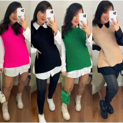 Colete Tricot Inverno *Pacote: R$ 20 *Atacado: R$ 25
